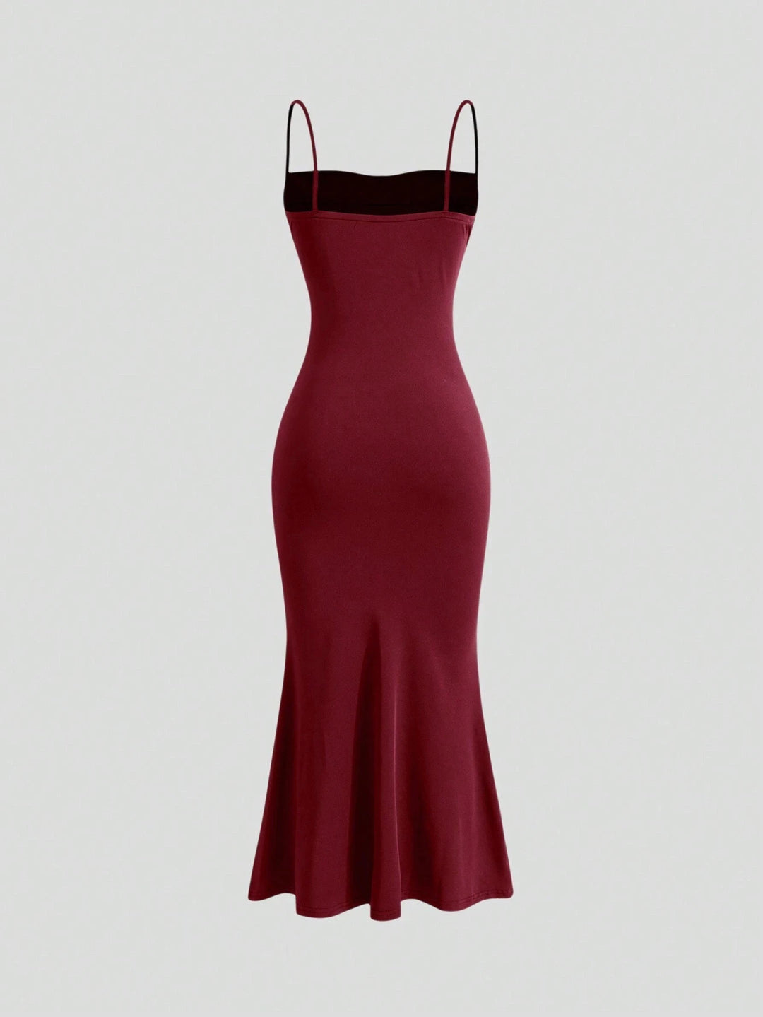Strap Mermaid Hem Maxi  Elegant Dress