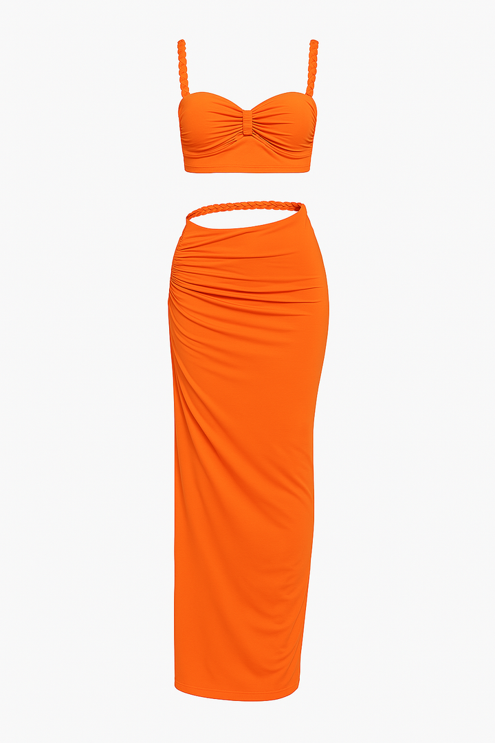 Sun kissed Pleated Two-Piece Set