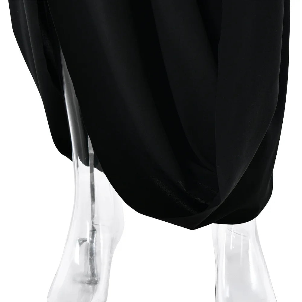 Sexy Draped Backless Maxi Dress