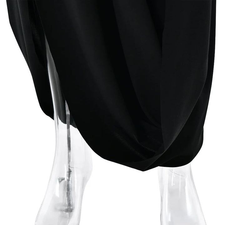 Sexy Draped Backless Maxi Dress