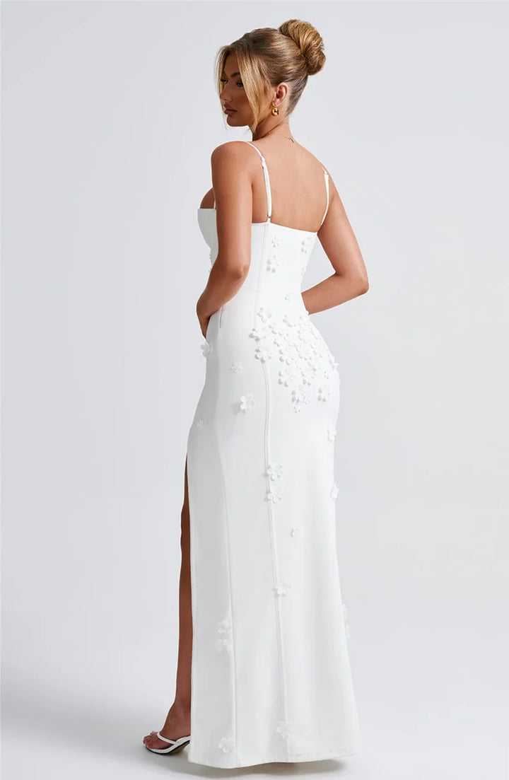 Flower Spaghetti Strap Maxi Dress