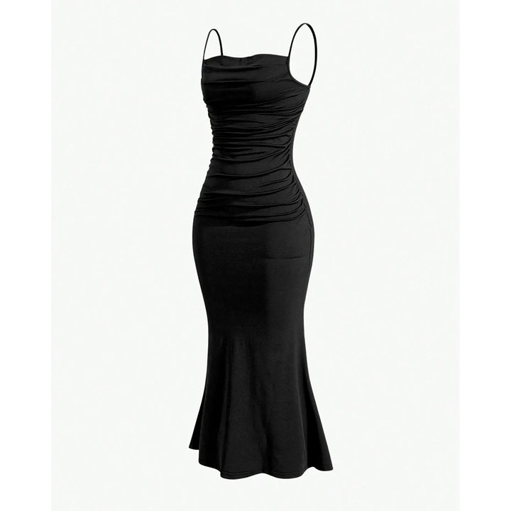 Strap Mermaid Hem Maxi  Elegant Dress