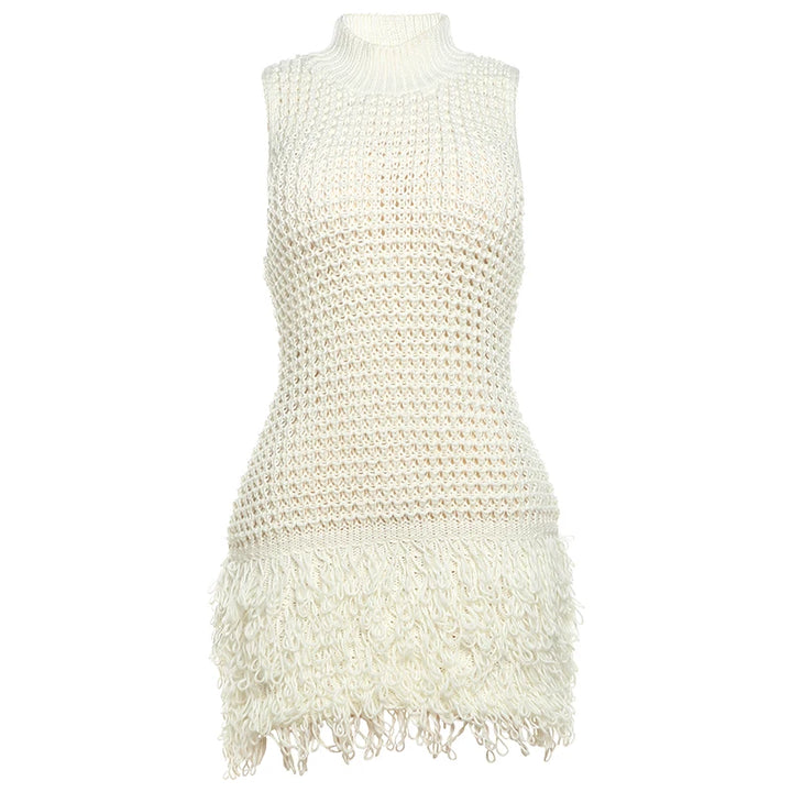Chic Y2K Crochet Sexy Dress