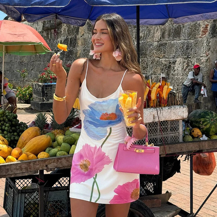 Sexy Mini Floral Summer Dress