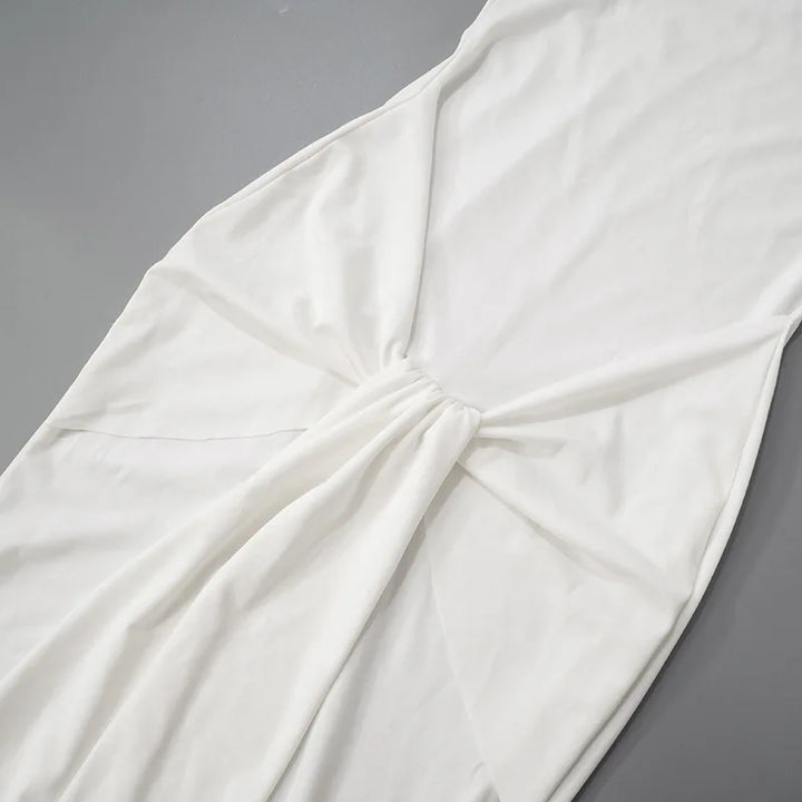 Elegant Flare Sleeve Maxi Dress