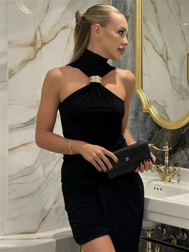 Turtleneck Skinny Knit Crop Top