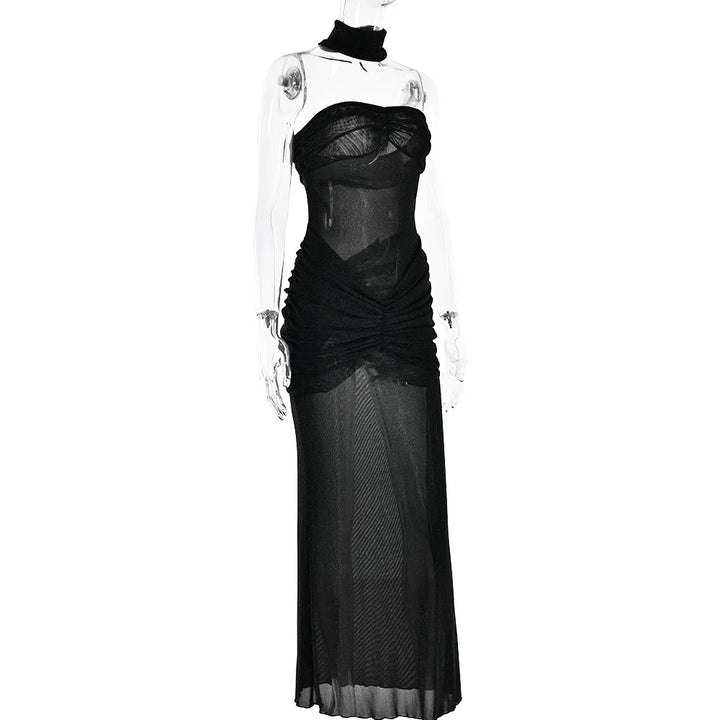 Sexy Mesh Backless Summer Dress