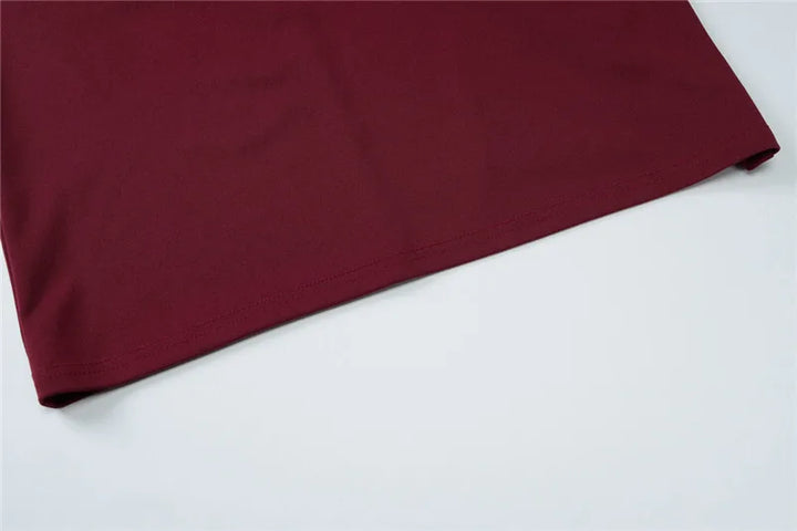Strapless Backless Burgundy Maxi Dress