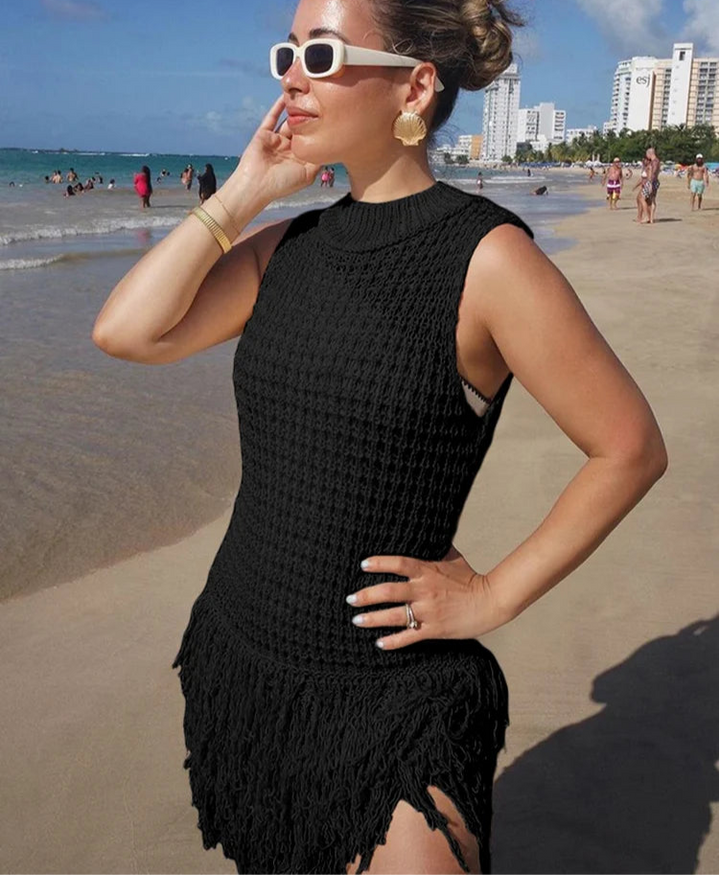 Chic Y2K Crochet Sexy Dress