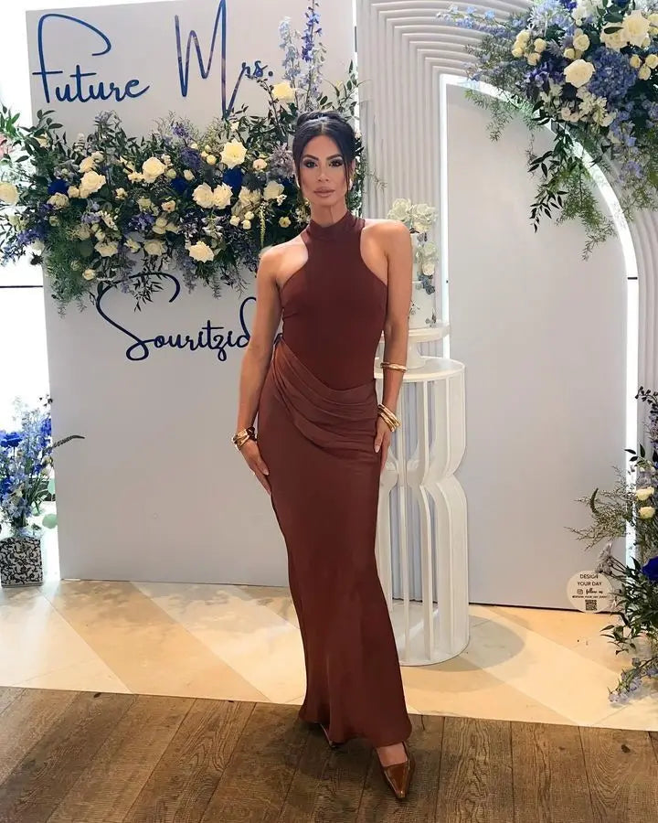 Sexy Satin Hollow Out Dress