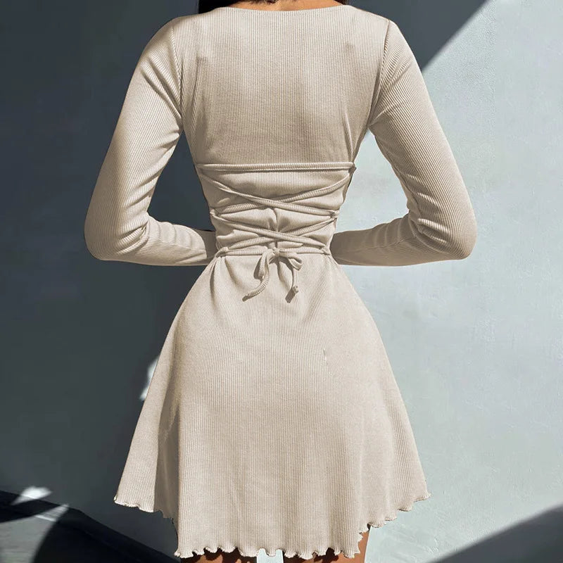 Elegant Knitted Mini Dress