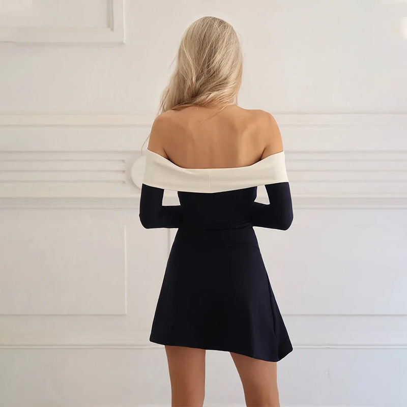 Elegant Off Shoulder Mini Dress