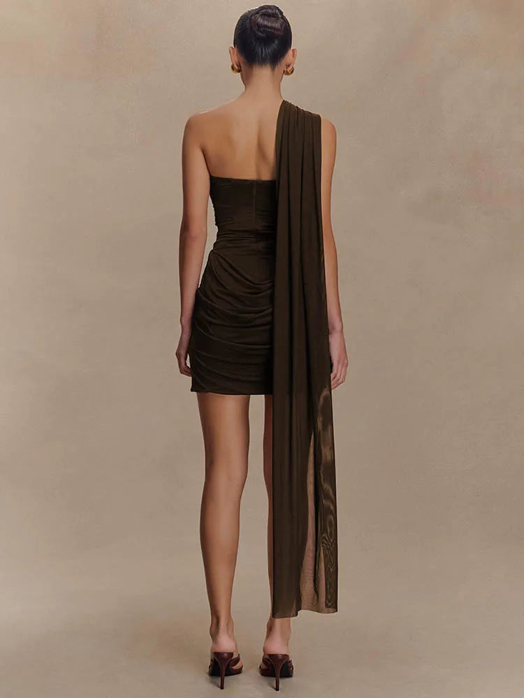 Muse One-Shoulder Mini Dress