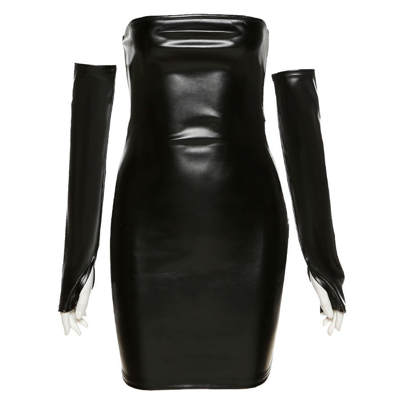 Jennifer Y2K Leather Dress