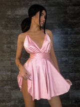 Satin Sexy Party Night Dress